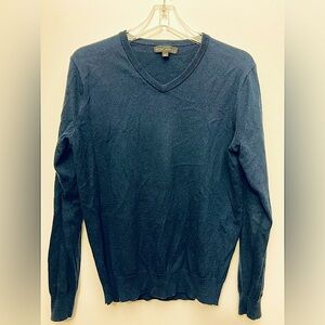 J. Crew Mercantile Men's Wool Cotton Blend Sweater Navy Size Medium